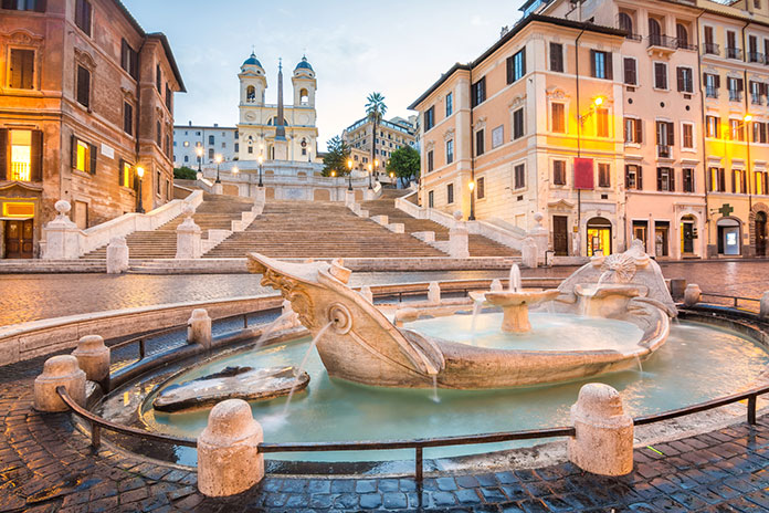 پله‌های اسپانیایی - جاذبه های گردشگری شهر رم