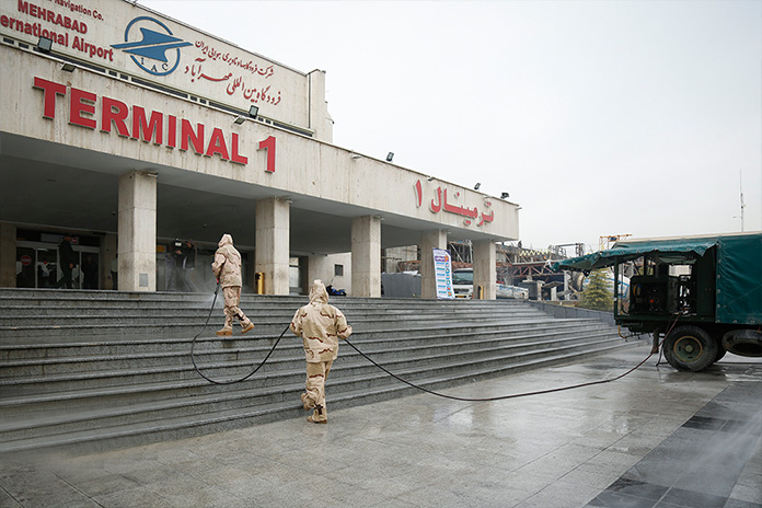 ضدعفونی فرودگاه های کشور- فرودگاه مهرآباد