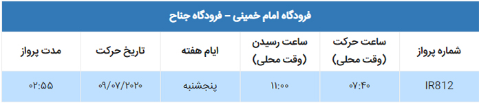 پرواز فوق العاده ایران ایر کراچی