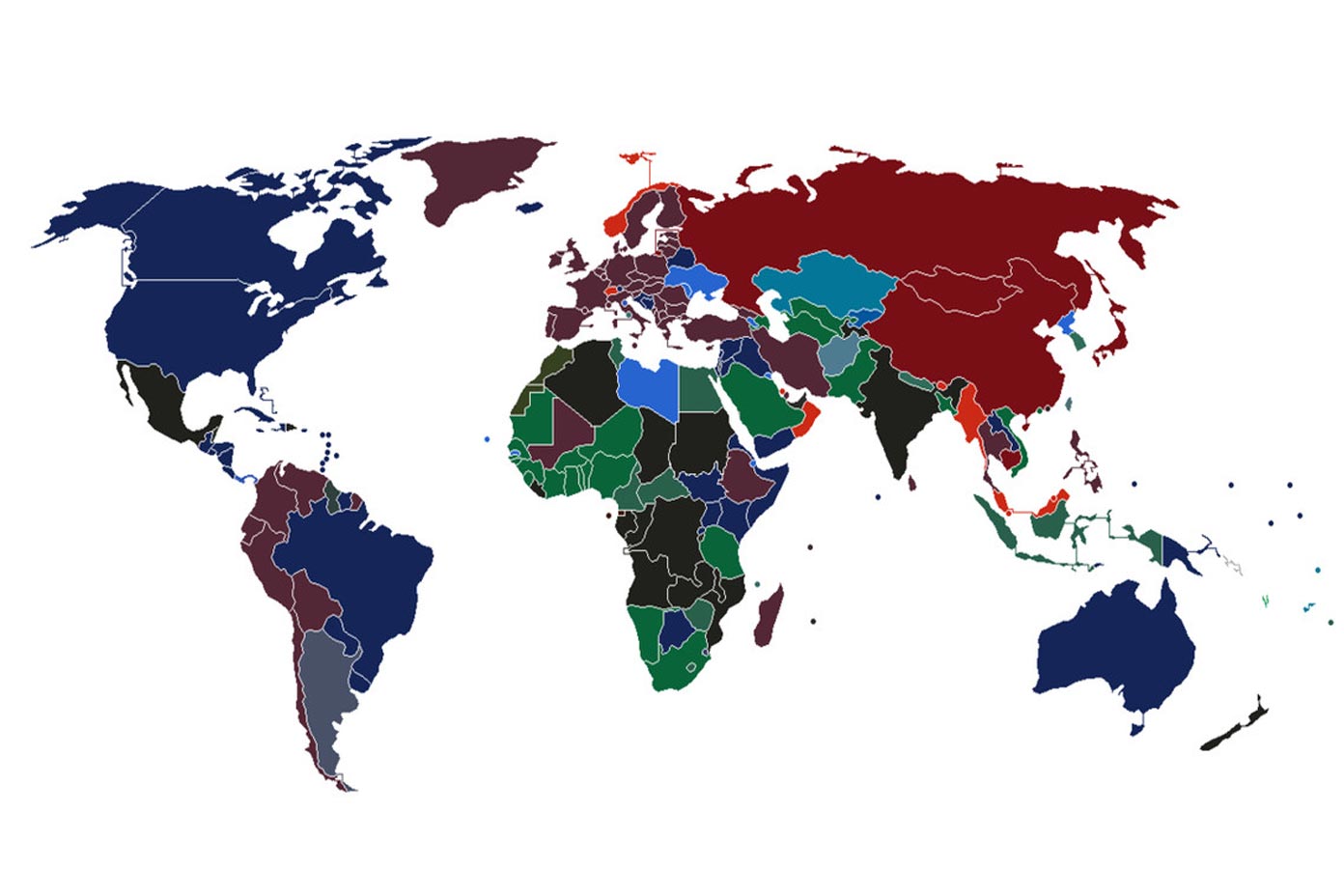 علت تفاوت رنگ پاسپورت کشورها