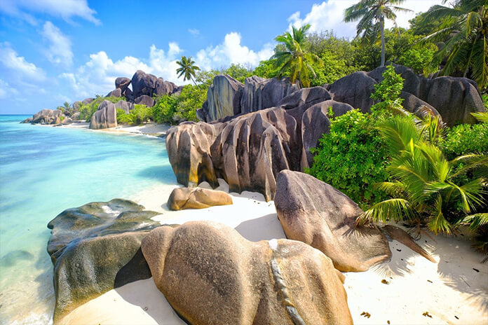 Anse Source dArgent beach La Digue Island Seyshelles