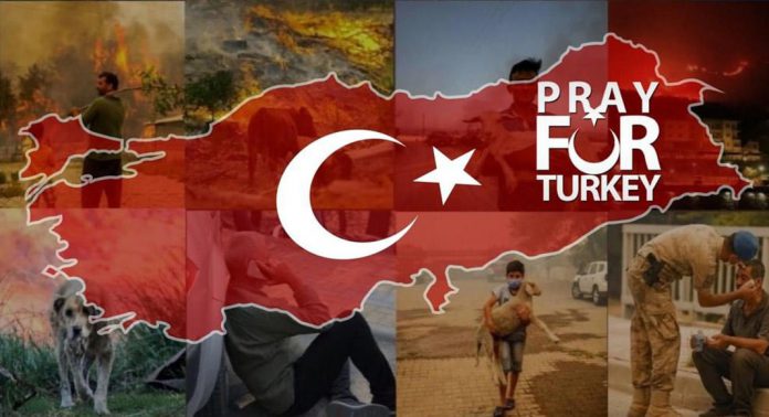 آتش‌سوزی گسترده در جنگل‌های کشور ترکیه