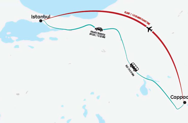 راه های رفتن به کاپادوکیا از استانبول