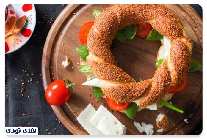 سیمیت، از بهترین غذاهای خیابانی استانبول