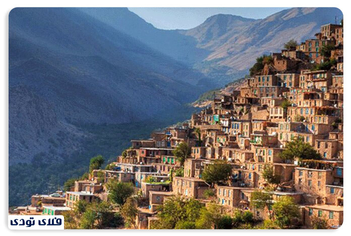 روستای پالنگان | روستای سنگی کردستان