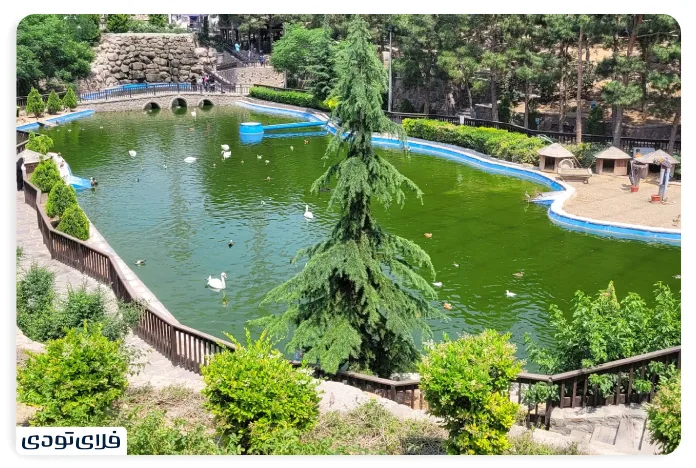 مسیر دسترسی به باغ پرندگان تهران