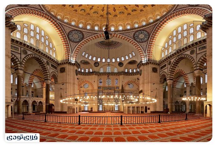 مسجد سلیمانیه از جاذبه های دیدنی استانبول