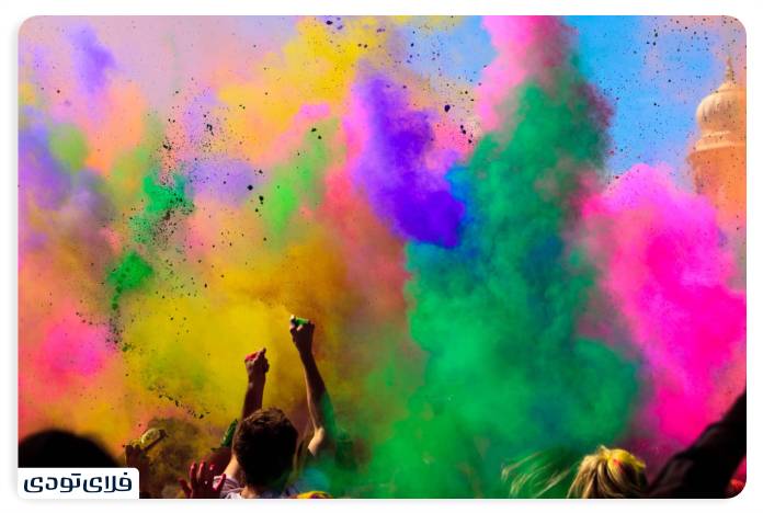 جشن رنگها در هند