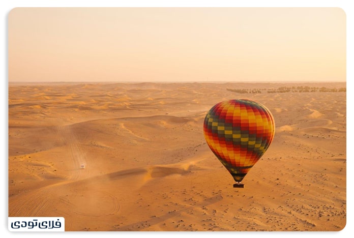 بالن سواری در صحراهای دبی