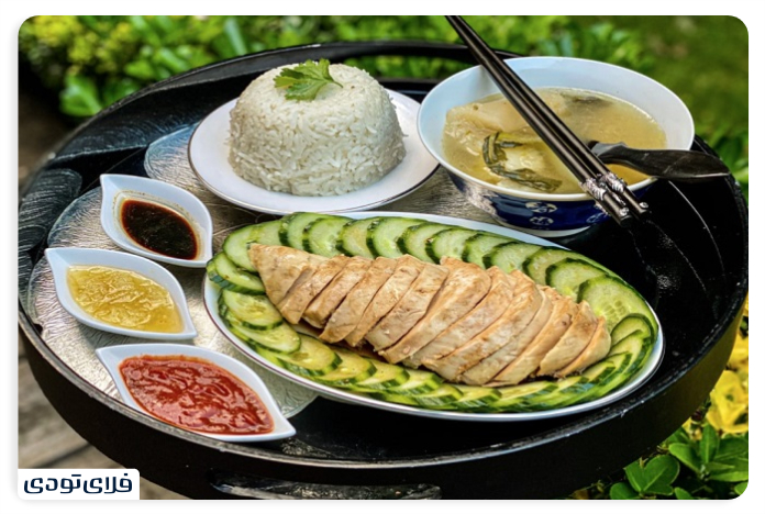 برنج و مرغ هاینانی