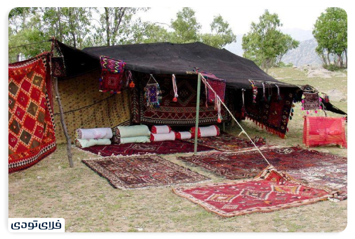 چادرهای عشایر دشت ارژن