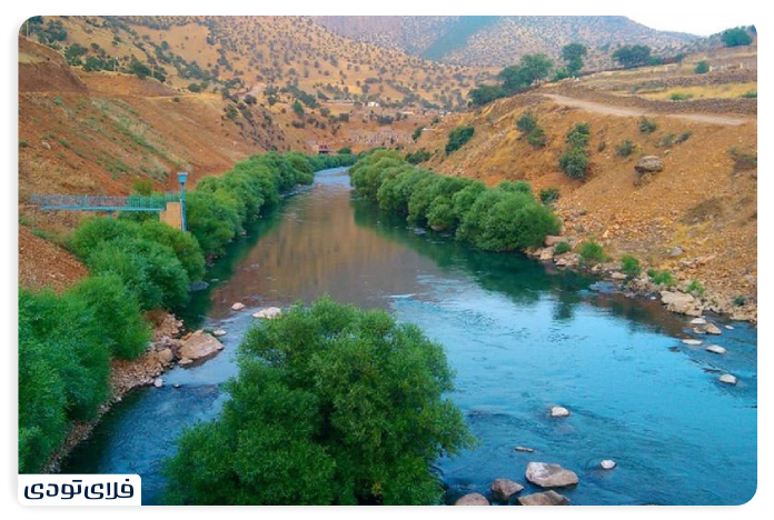 روستای ژیوار رودخانه سیروان