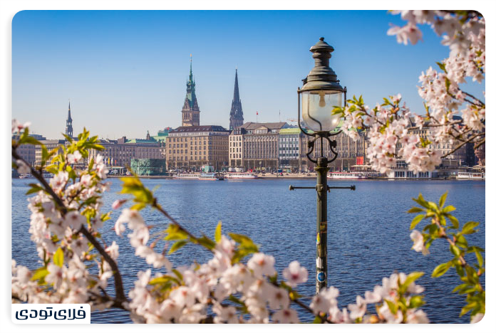 دریاچه دوقلوی آلستر هامبورگ (۱)