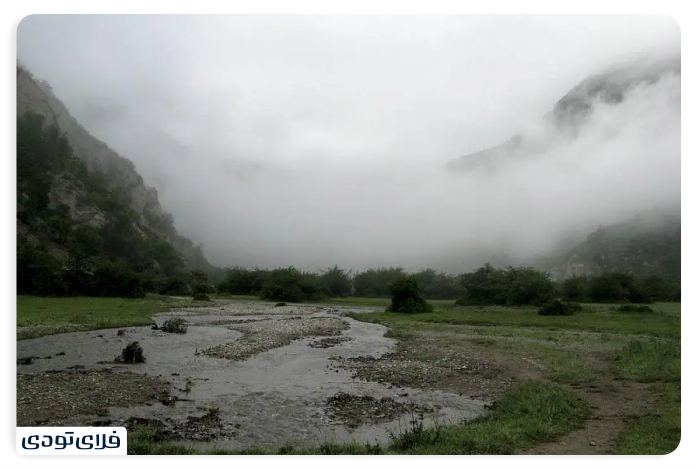 دشت دریاسر در زمستان