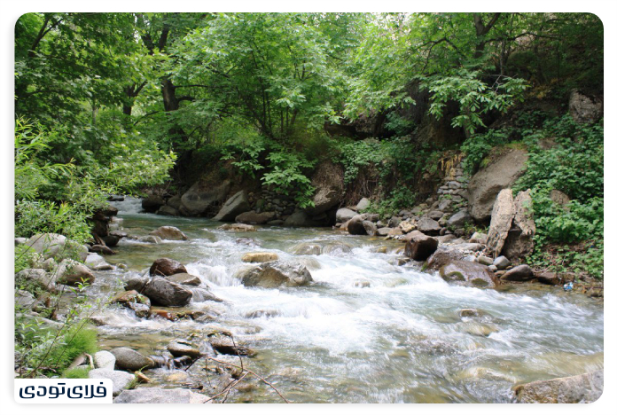 روستای برغان رودخانه سنج