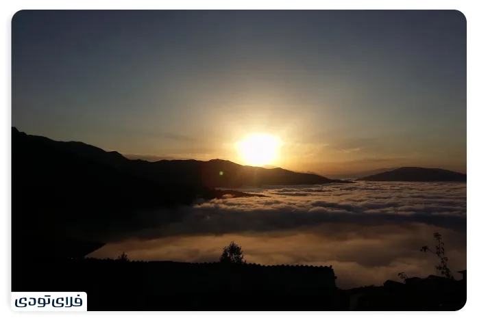 غروب روستای فیلبند