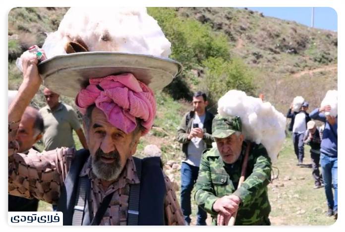 روستای آب اسک مازندران مراسم برف چال