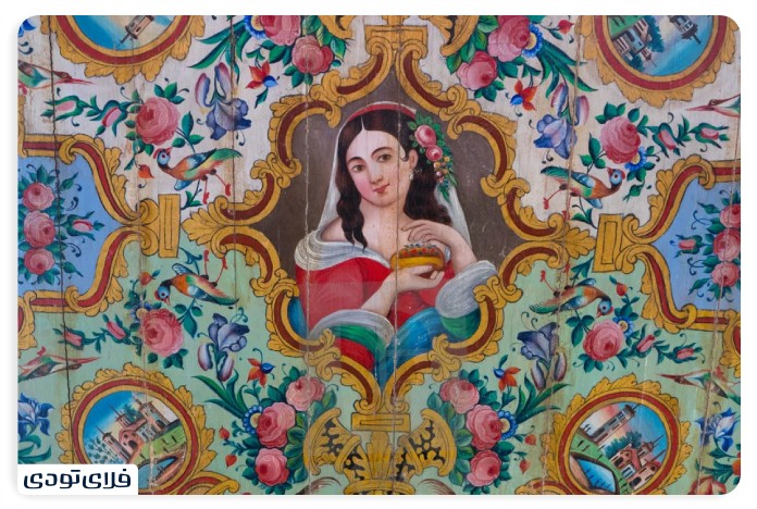 کاشی کاری های باغ نارنجستان