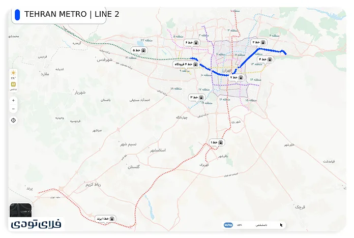 خط 2 مترو تهران