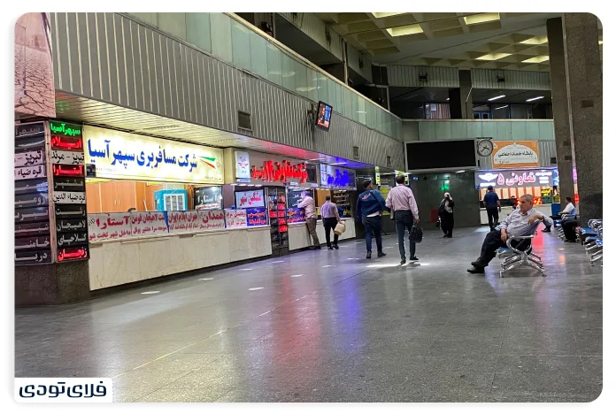 شرکت های مسافربری موجود در پایانه غرب