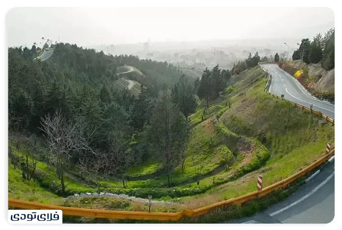 مسیرهای دسترسی به پارک جنگلی لویزان