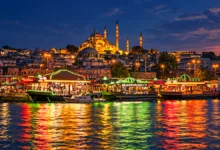 جاهای دیدنی استانبول در شب